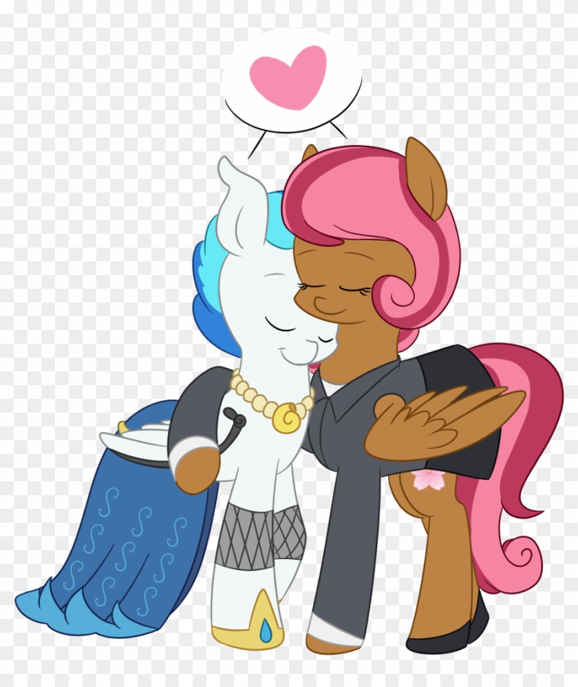 Espeonna, Clothes, Dress, Female, Heart, Hug, Lesbian, - Cartoon #1426388