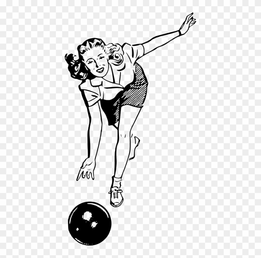 All Photo Png Clipart - Women Bowling Drawing #1426408