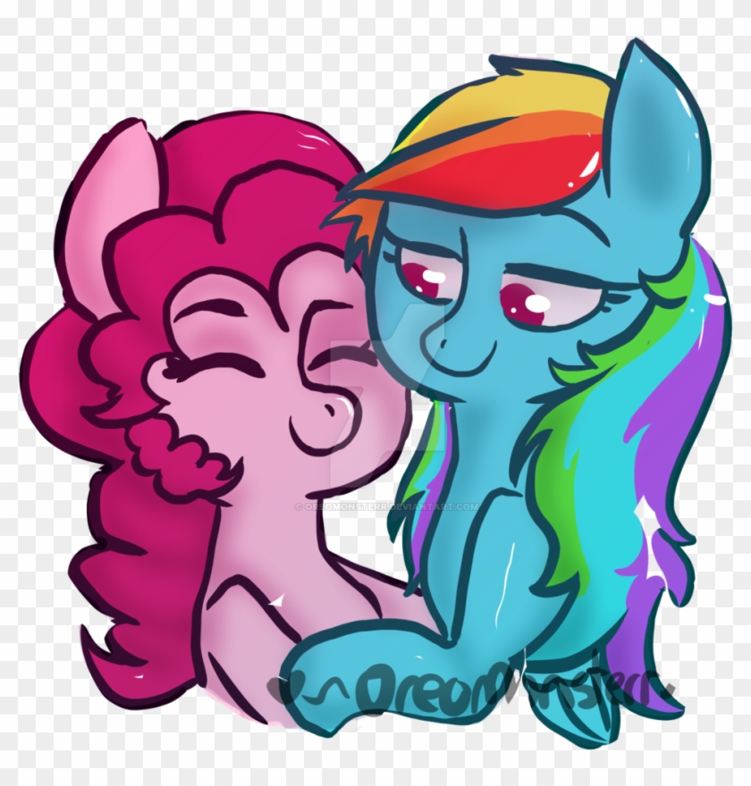 Oreomonsterr, Female, Hug, Lesbian, Pinkiedash, Pinkie - Cartoon #1426415
