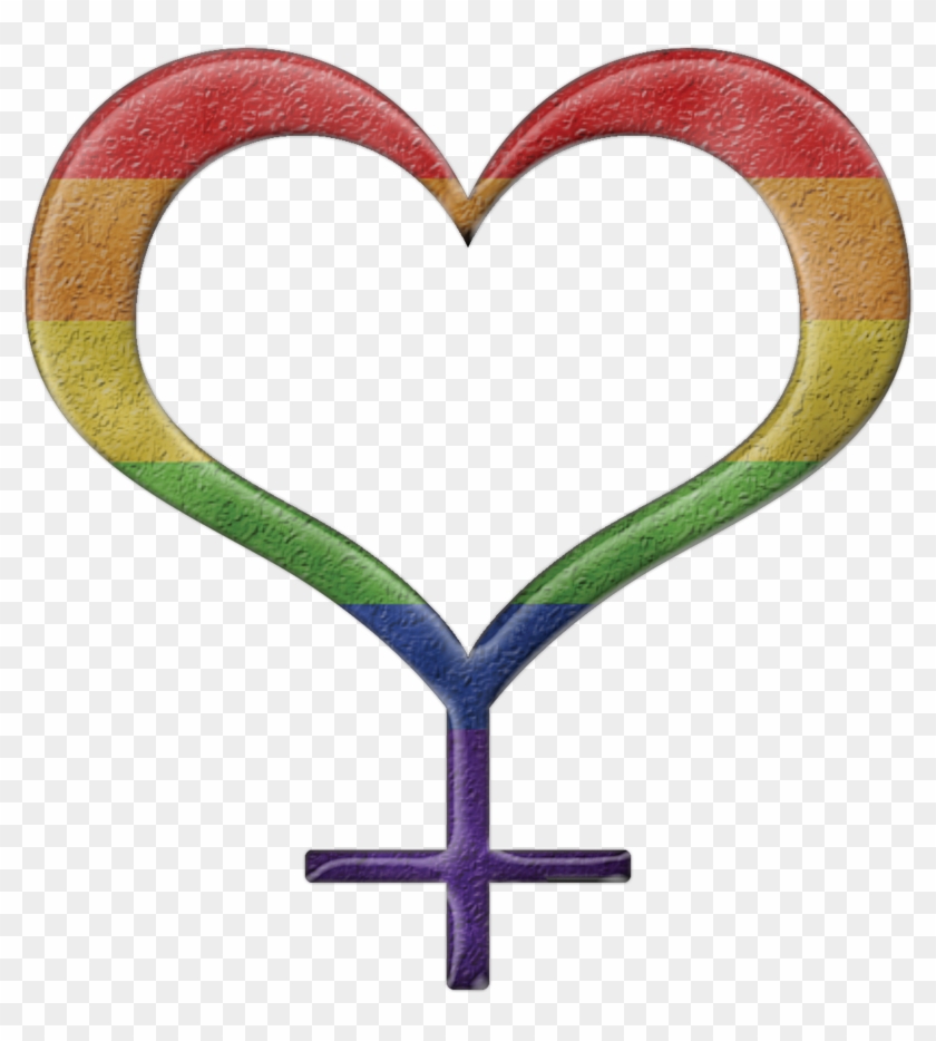 Lgbt Pride Heart Shaped Female Gender Symbol - Infinity Heart Polyamory #1426425