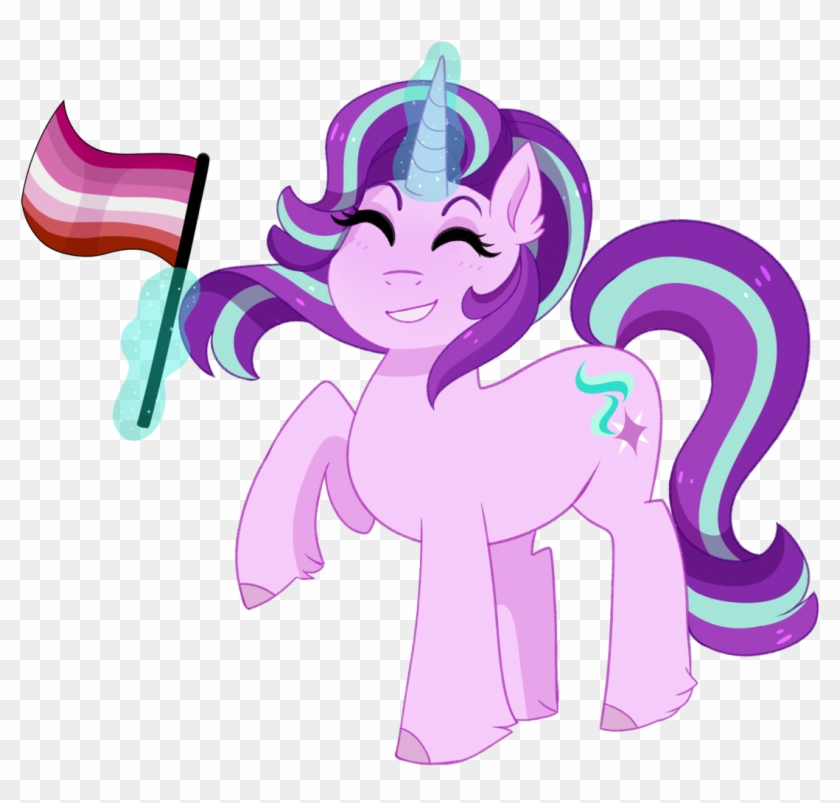 Emera33, Flag, Glowing Horn, Implied Lesbian, Lesbian - Lesbian #1426484