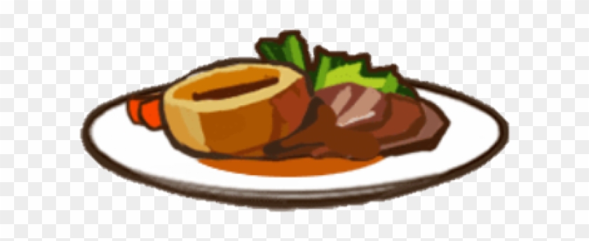 Beef Clipart Roast Beef - Cartoon Roast Beef And Yorkshire Pudding #1426650