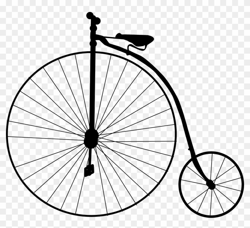 Penny Clipart Black And White - Bicycle Clip Art #1426661