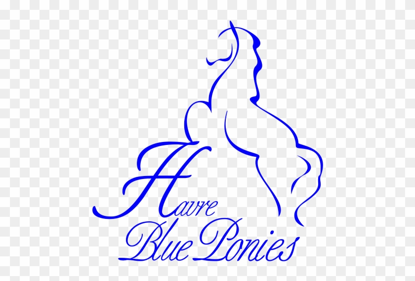 Havre Blue Ponies - Jds Bamboo Cutting Board - Horse Designs 2 #1426746