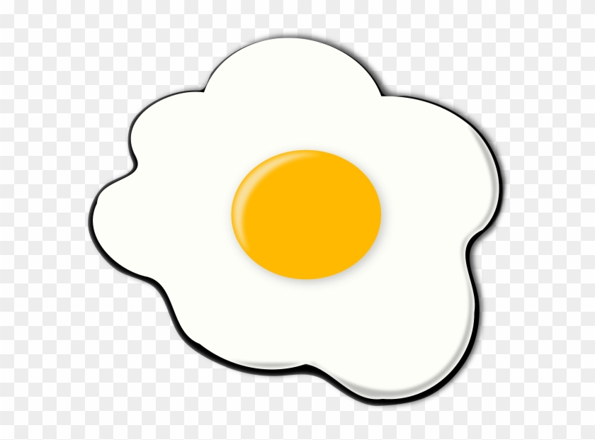 Fried Egg Clipart - Cartoon Sunny Side Up Egg #1426774