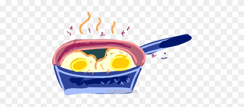 Frying Pan With Eggs Royalty Free Vector Clip Art Illustration - Frying Pan With Eggs Royalty Free Vector Clip Art Illustration #1426775