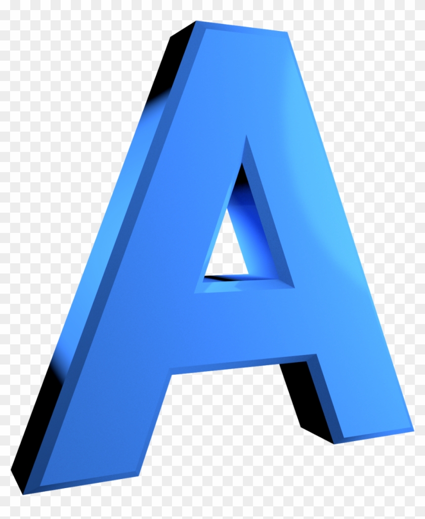 3d Alphabet Letters Png - Letra A En 3d Png #1426877