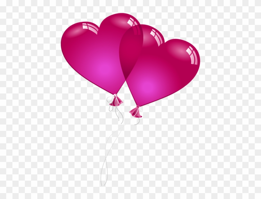 Png Royalty Free Download Heart Baloons Png Clipart - Pink Heart Balloon Clipart #1426937