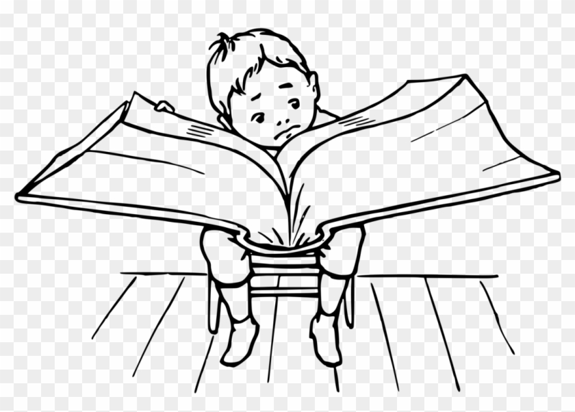Vector Royalty Free - Drawing Of Reading Book #1427131
