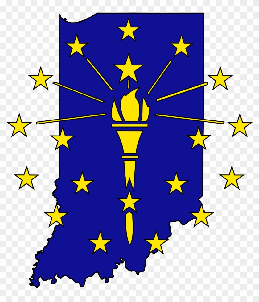 Open - Indiana State Flag Logo #1427178