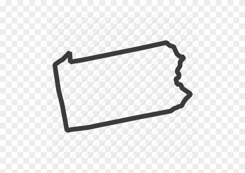 Pennsylvania State Outline Png Clipart Royalty Free - Pennsylvania State Outline Icon #1427180