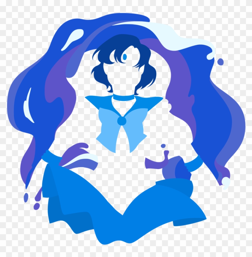 Mercury Minimalist By Empty-brooke - Sailor Mercury #1427348