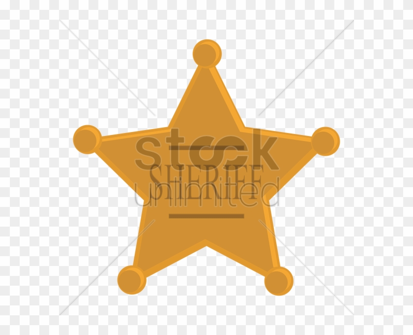 Sheriff Badge Clipart Black And White #1427349