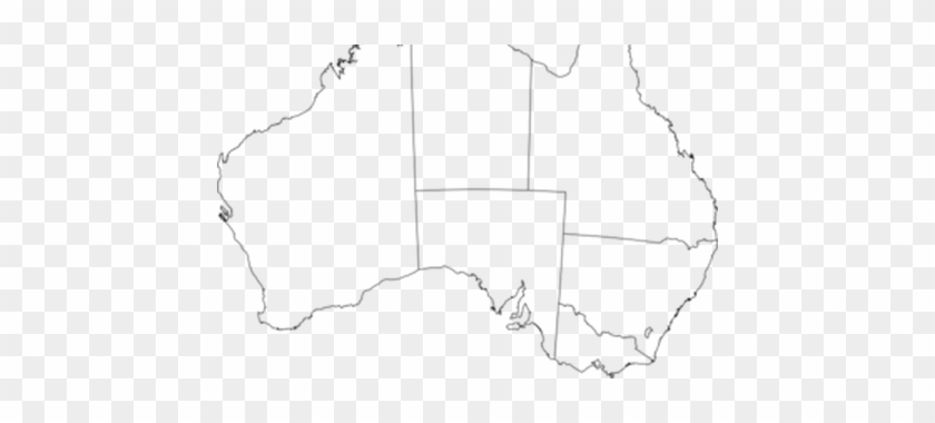 Clip Art Royalty Free Stock Map Line Full Hd - Blank Map Of Australia #1427521