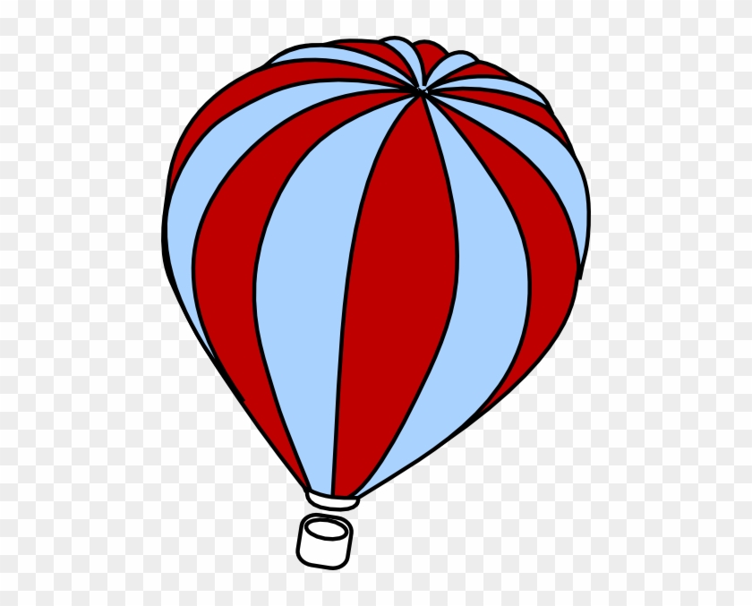 Hot Air Balloon Blue And Red #1427523