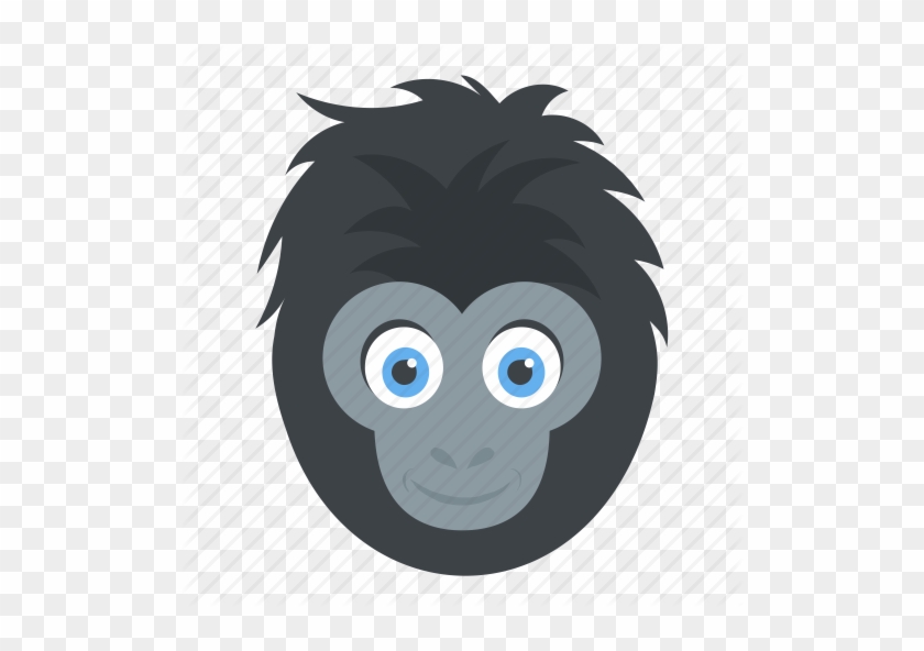 Banner Library Stock Animal By Vectors Market Head - Animated Gorilla Head #1427787