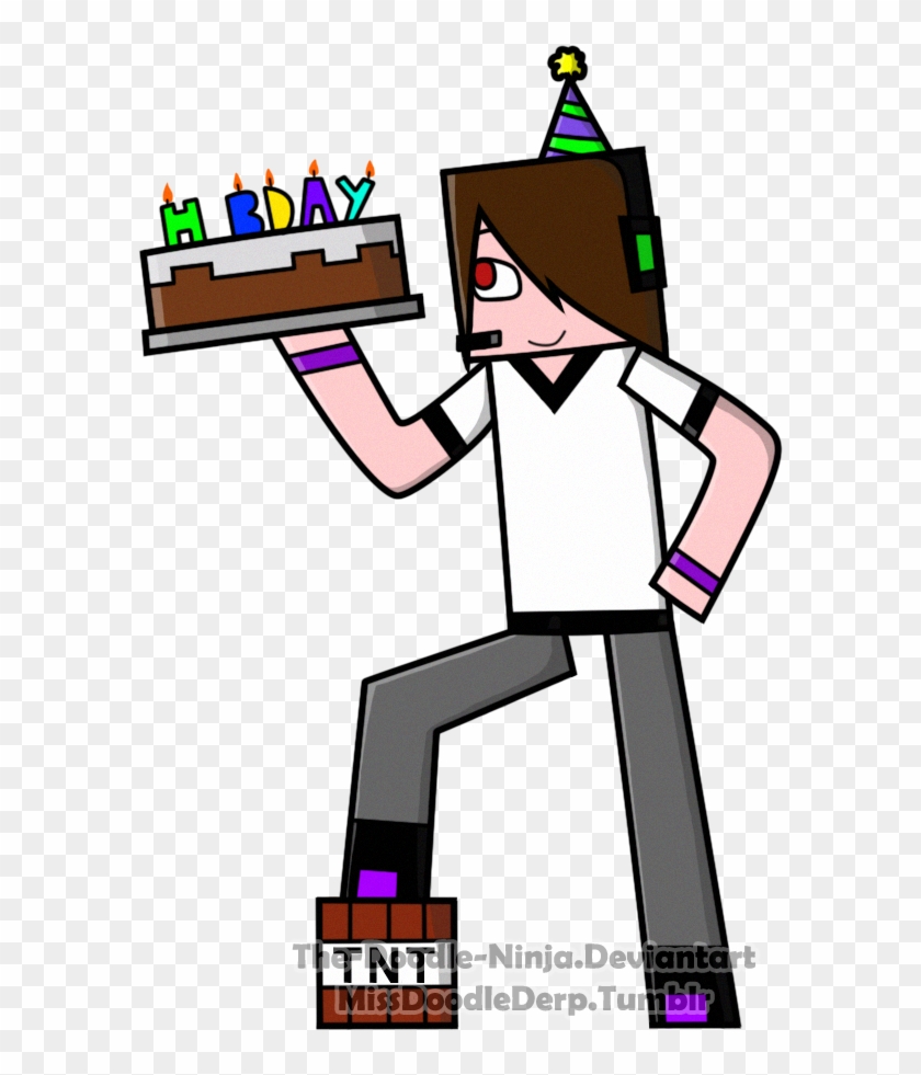 Minecraft Drawing Birthday Transprent - Рисованный Арт Человека Майнкрафт #1427881