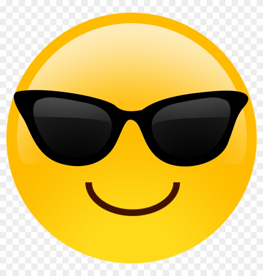 Clipart Library Stock Sunglasses Emoji Cutouts Harper - Sunglasses Emoji #1427959