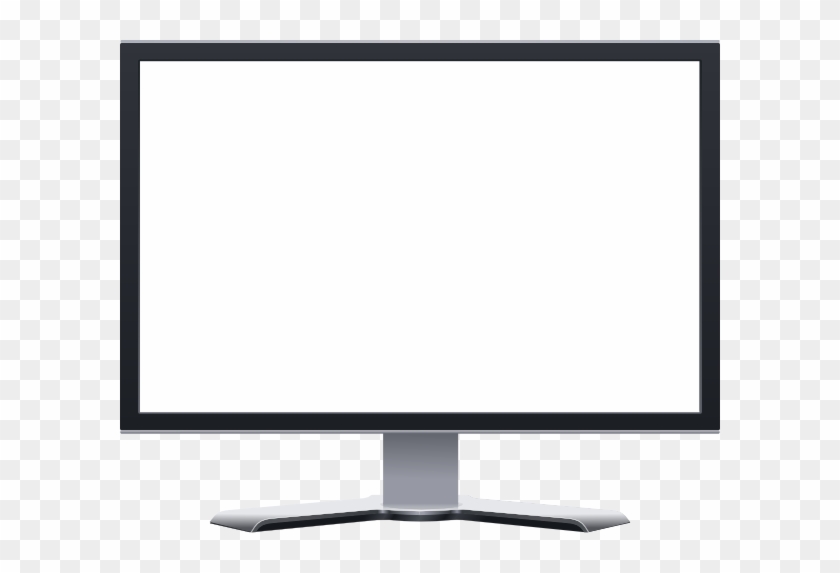 Computer Monitor Blank Clip Art - Blank Computer Screen Png #1427963