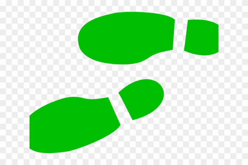 Shoe Print Clipart Green #1428067