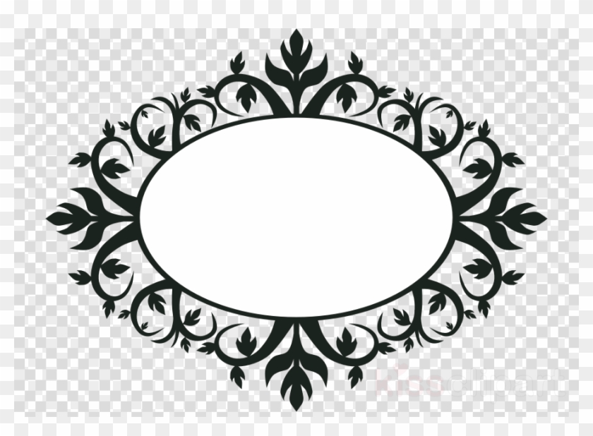 Oval Ornament Clipart Borders And Frames Ornament Clip - Vintage Frame Clipart #1428195
