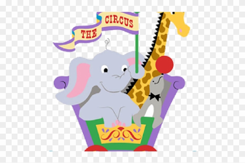 Baby Animal Clipart Circus - Transparent Circus Animals Clipart #1428330