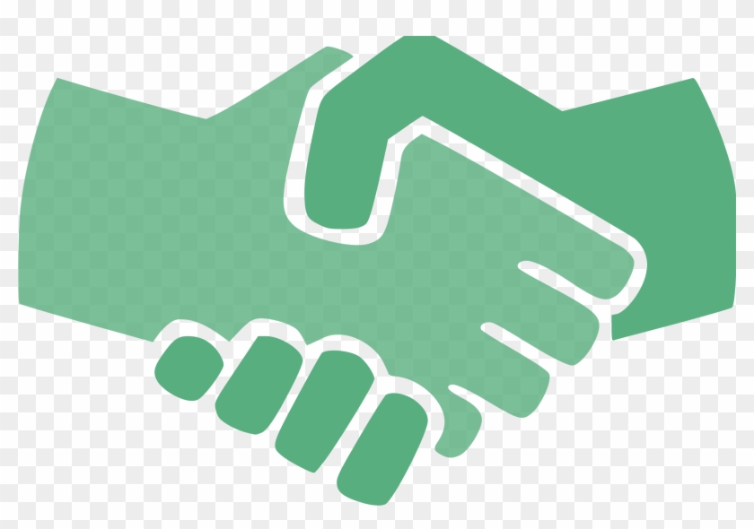 Computer Icons Icon Design Handshake Symbol Download - Green Handshake #1428347