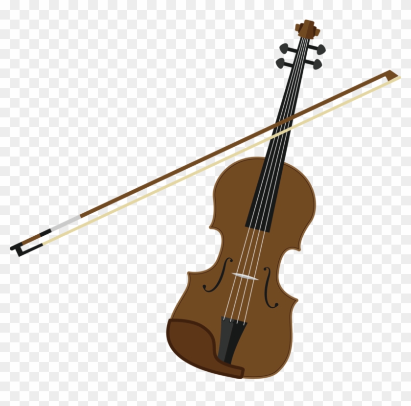 Bass Violin Double Bass String Instruments Viola - Violin And Bow Clipart #1428358