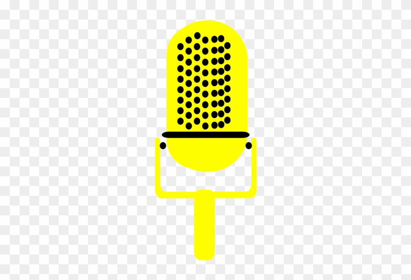 Microphone Clipart File - Yellow Mic Png #1428553