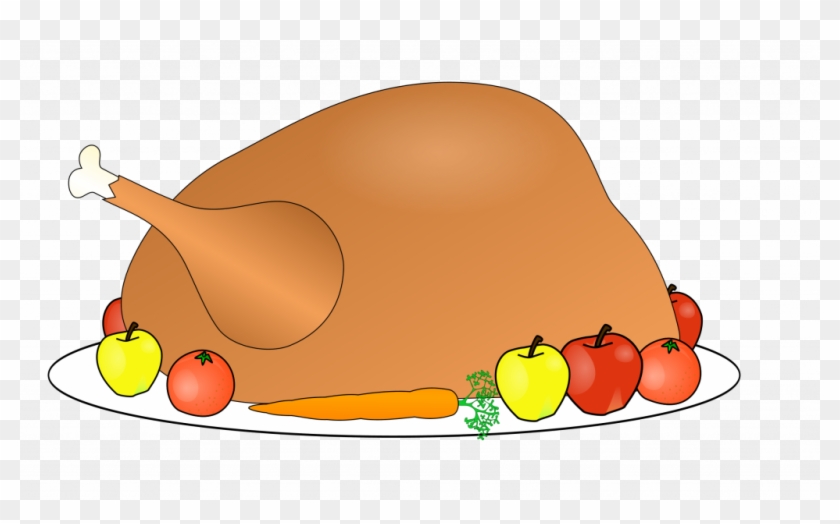 Happy Thanksgiving Clipart - Turkey Thanksgiving Food Cartoon #1428575