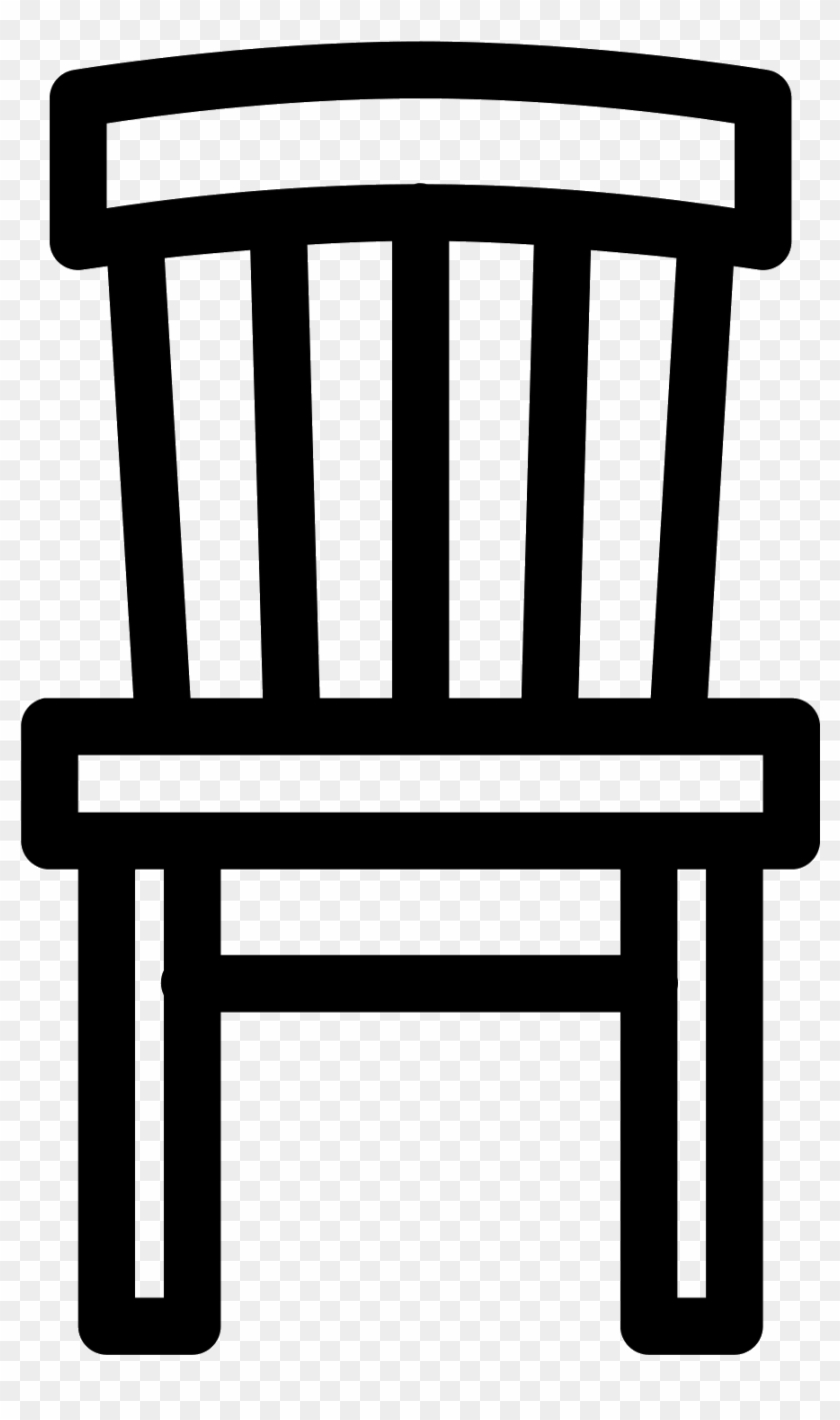 Chair Clip Kitchen - Chair Png Black And White #1428583