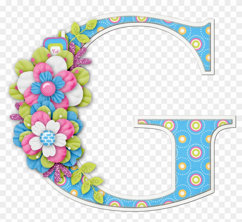 Alfabeto Colores Y Flores - Flower Letter G Png #1428595