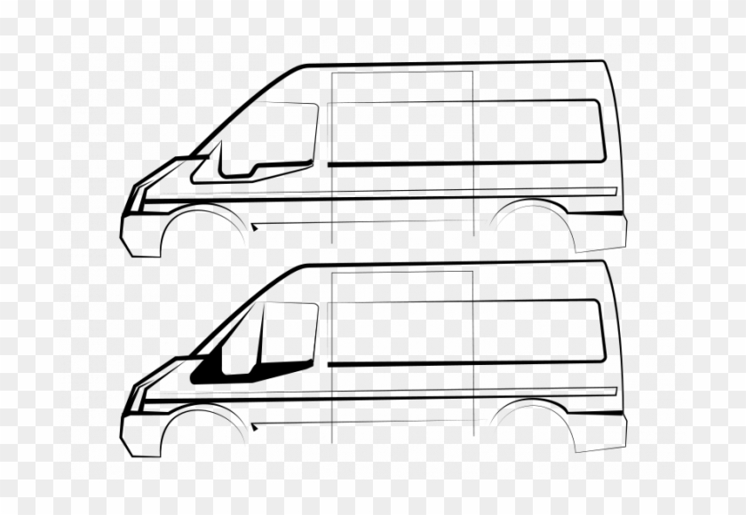 Blue - Ford Transit Line Art #1428770