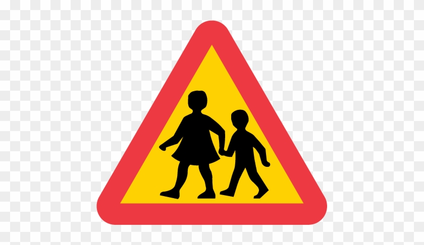A15 1 Varning For Barn - Children Crossing Symbol #1428966