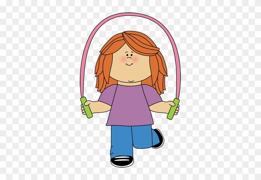 Jump - Girl Jump Roping Clipart #1429105