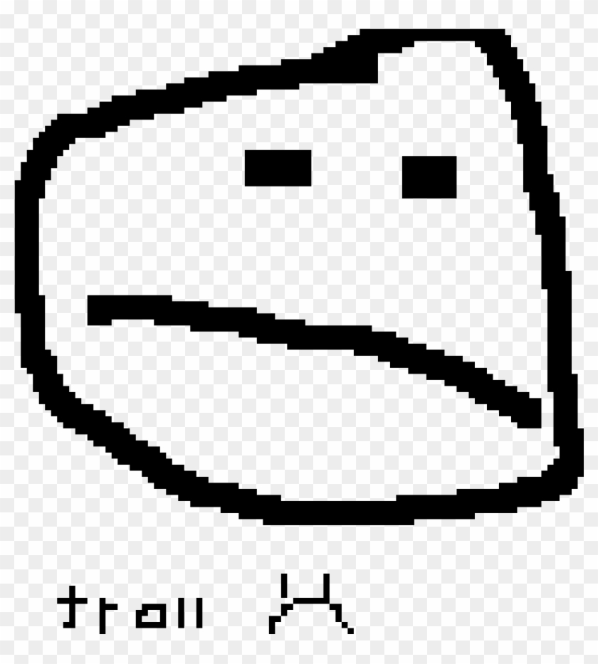 Sad Troll Face Pixilart Sad Troll Face By Nooty - Clip Art #1429169