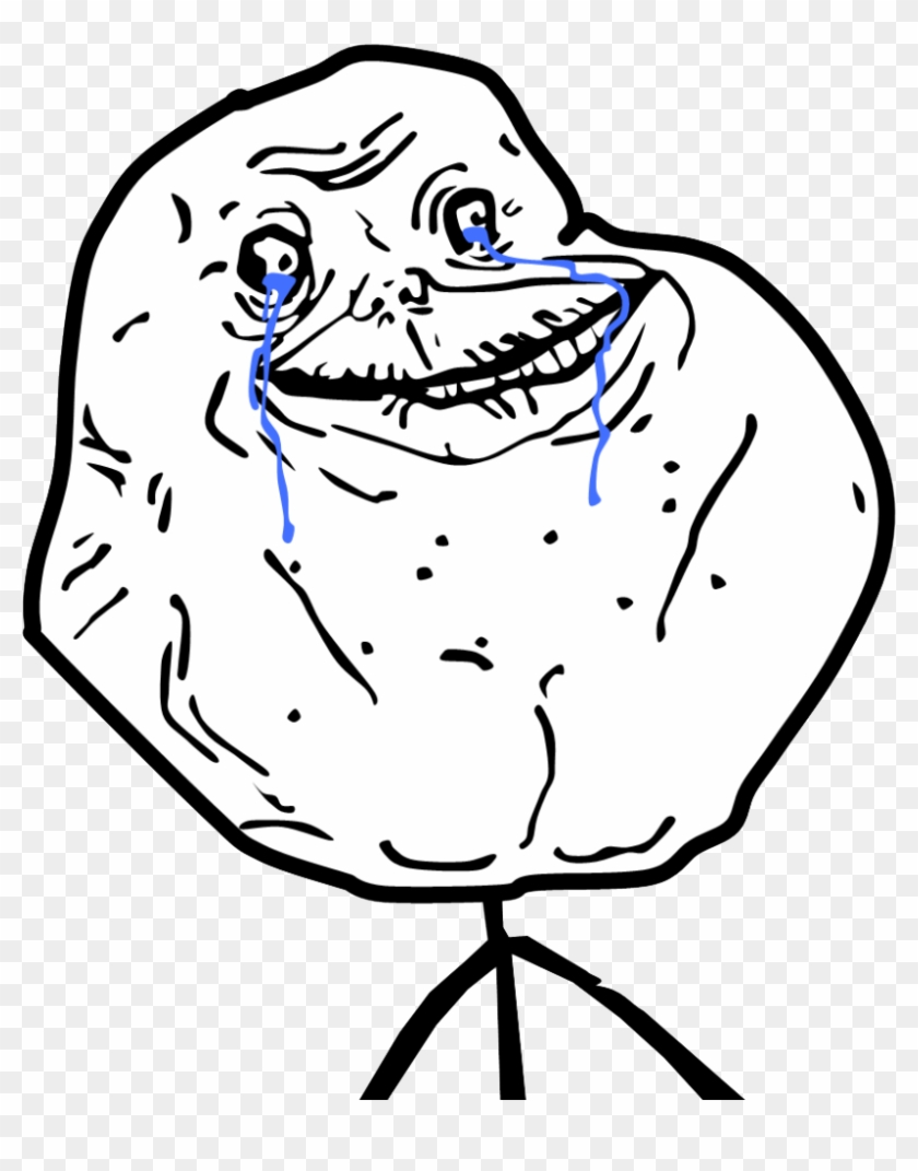 Forever Alone Clipart Troll - Forever Alone Guy Png #1429172