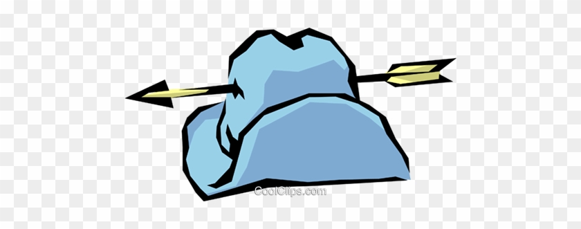 Cavalry Hat With An Arrow Royalty Free Vector Clip - Cavalry Hat With An Arrow Royalty Free Vector Clip #1429408