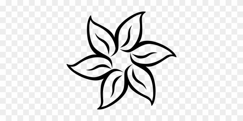 Black And White Flower Download Computer Icons - Black And White Vector Flower #1429413