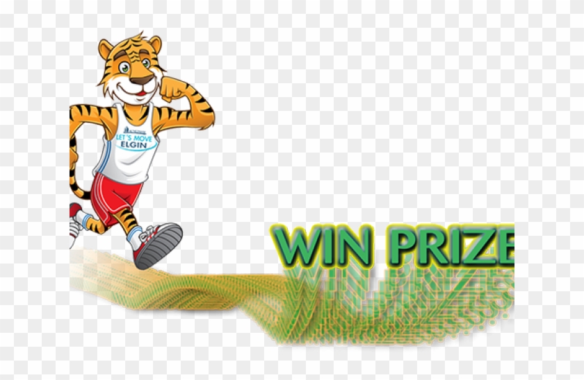 Moves Clipart Walk Run - Cartoon Tiger Running #1429545