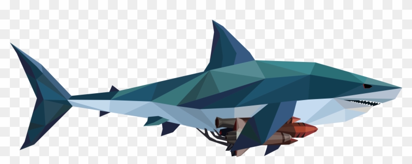 Polygonal 2d Shark - Two-dimensional Space #1429694
