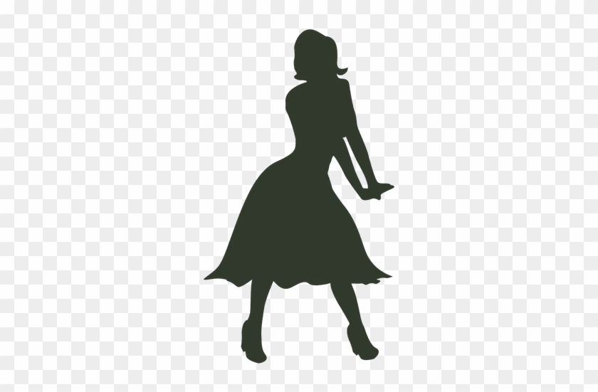 Woman Standing Transparent Png - Silueta Mujer Posando #1429783