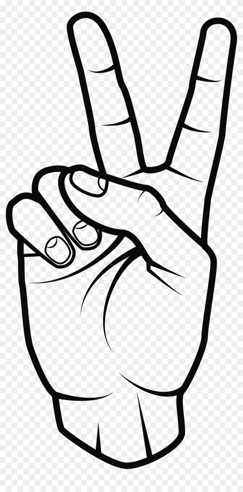 Peace Sign - Hand Clip Art Peace Sign #1430150