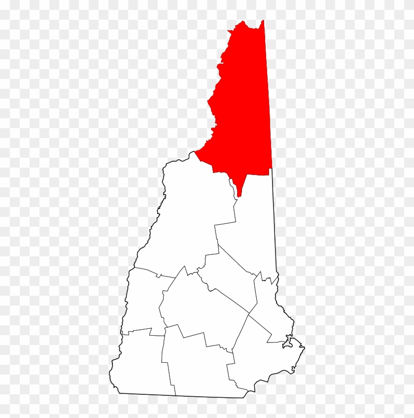 Map Of New Hampshire Highlighting Coos County - Coos County Seals New Hampshire #1430196