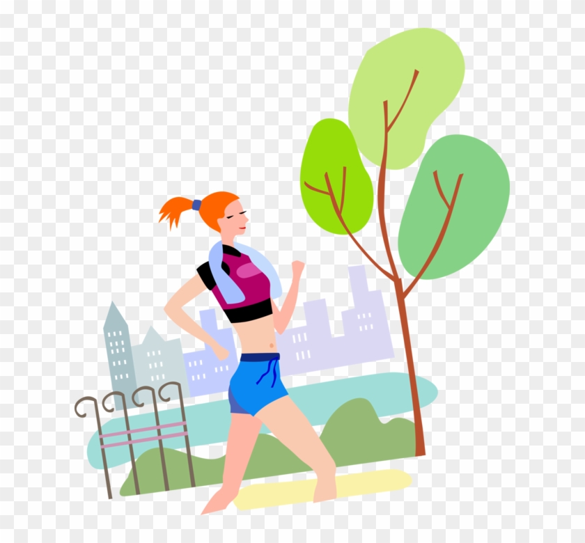 Vector Transparent Jogger Outdoors Image Illustration - Jogging Clipart #1430245