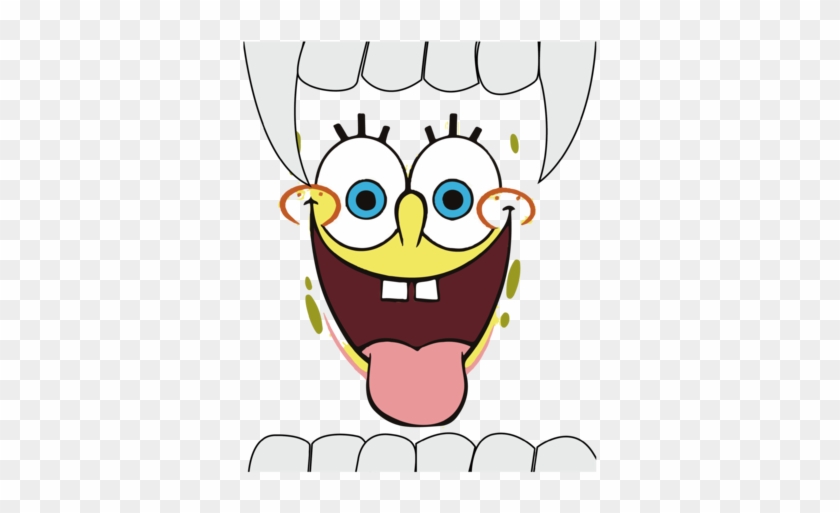 Make This Amazing Design Idea Sponge Bob In The Mouse - Character World Spongebob Squarepants 'face' Printed #1430342