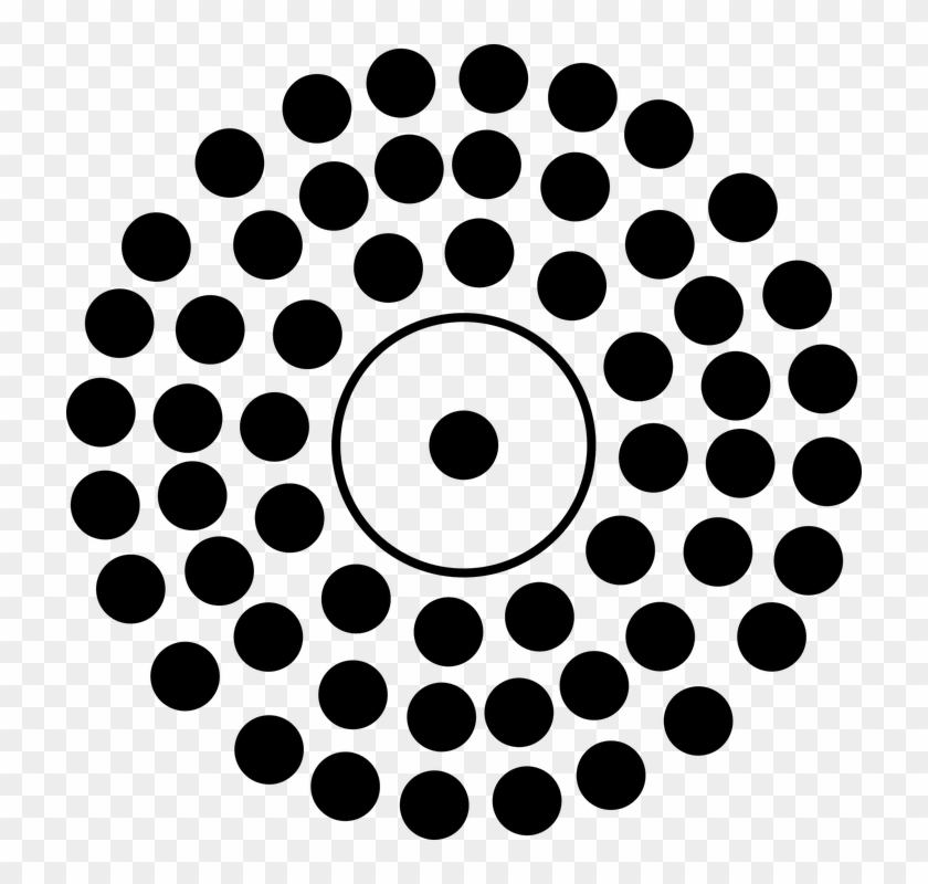 Dots Clipart Shaps - Circle With Dots Inside #1430431