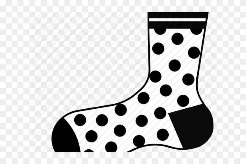 Socks Clipart Polka Dot Sock - Polka Dot Sock Clipart #1430442