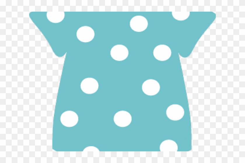 Dots Clipart Blue Design - Baby Clothes Line Art #1430450