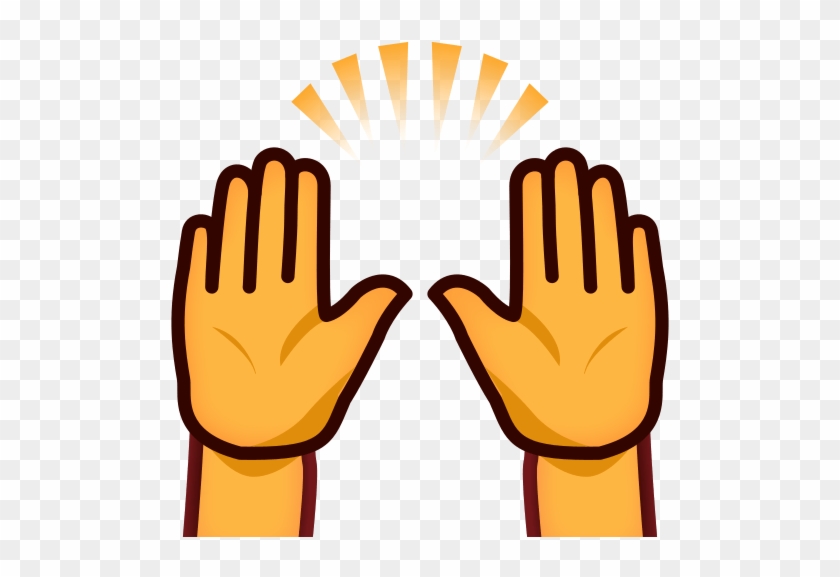 Raised Hands Clipart Thumb Emoji Clip Art - Emoji Manos Abiertas Png #1430468